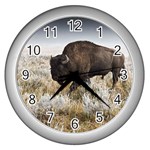 Buffalo Wall Clock (Silver)