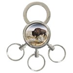 Buffalo 3-Ring Key Chain