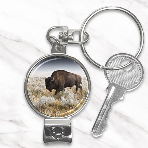 Buffalo Nail Clippers Key Chain from ArtsNow.com Front