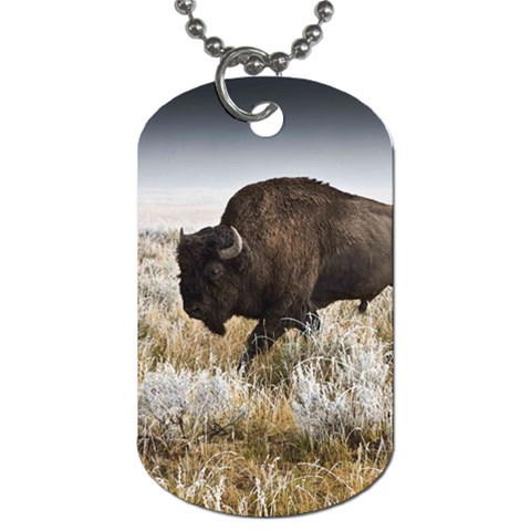 Buffalo Dog Tag (One Side) from ArtsNow.com Front