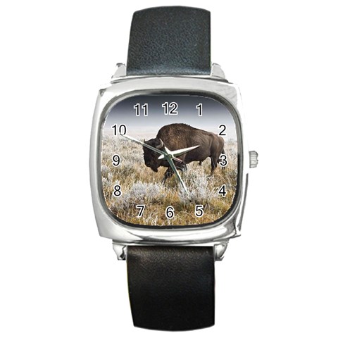 Buffalo Square Metal Watch from ArtsNow.com Front