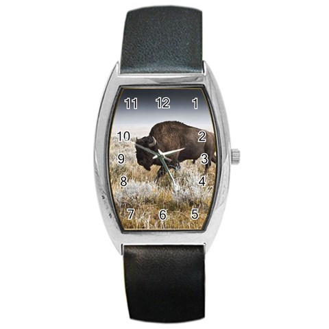 Buffalo Barrel Style Metal Watch from ArtsNow.com Front