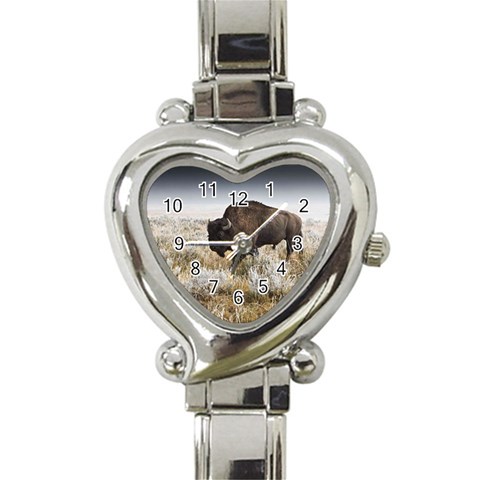 Buffalo Heart Italian Charm Watch from ArtsNow.com Front