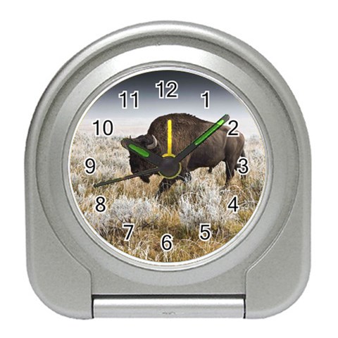 Buffalo Travel Alarm Clock from ArtsNow.com Front