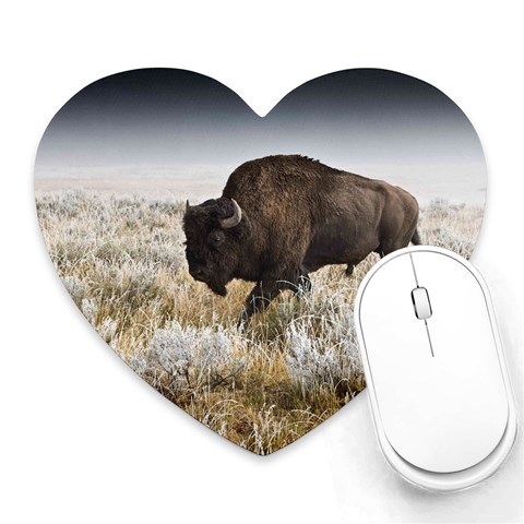 Buffalo Mousepad (Heart) from ArtsNow.com Front