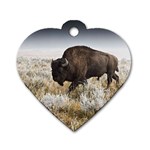 Buffalo Dog Tag Heart (One Side)