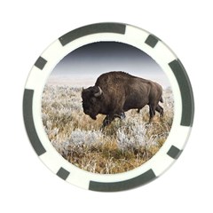 Buffalo Poker Chip Card Guard from ArtsNow.com Front