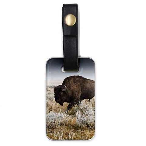 Buffalo Luggage Tag (one side) from ArtsNow.com Front