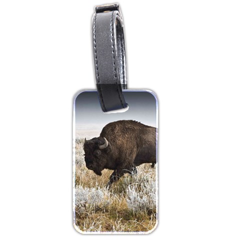 Buffalo Luggage Tag (two sides) from ArtsNow.com Back