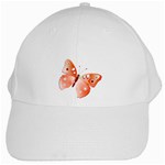 Red Butterfly White Cap