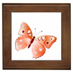 Red Butterfly Framed Tile