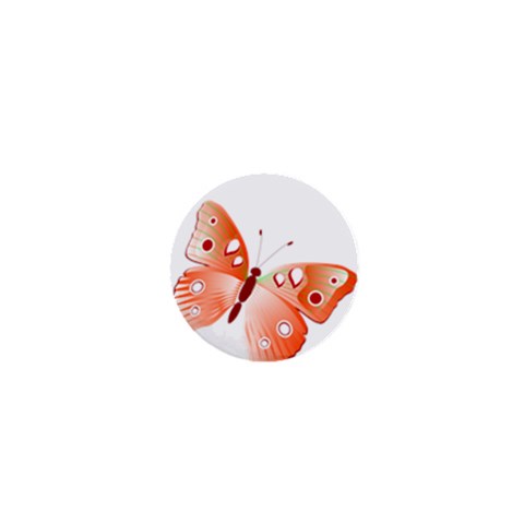 Red Butterfly 1  Mini Button from ArtsNow.com Front