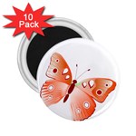 Red Butterfly 2.25  Magnet (10 pack)