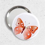 Red Butterfly 2.25  Handbag Mirror