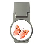 Red Butterfly Money Clip (Round)