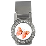 Red Butterfly Money Clip (CZ)