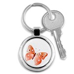 Red Butterfly Key Chain (Round)