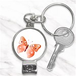 Red Butterfly Nail Clippers Key Chain