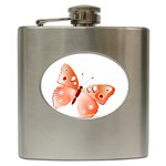 Red Butterfly Hip Flask (6 oz)