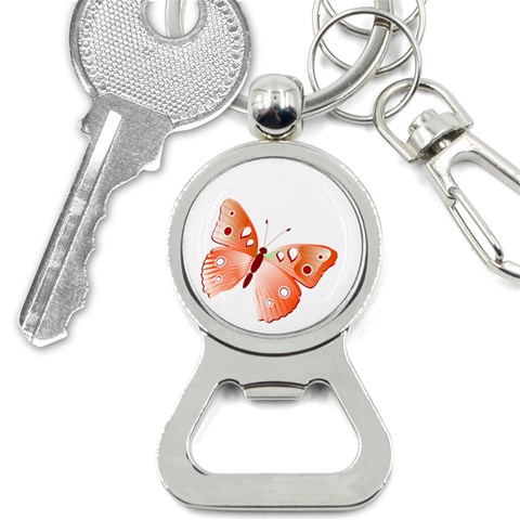 Red Butterfly Bottle Opener Key Chain from ArtsNow.com Front