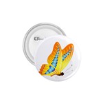 Yellow and Blue Butterfly 1.75  Button