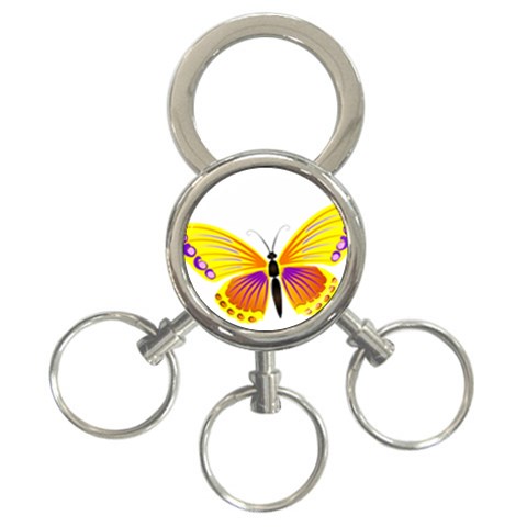 Yellow and Purple Butterfly 3 Front