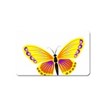 Yellow and Purple Butterfly Magnet (Name Card)