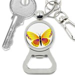 Yellow and Purple Butterfly Bottle Opener Key Chain