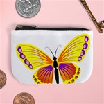 Yellow and Purple Butterfly Mini Coin Purse