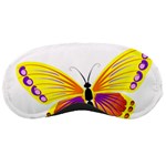 Yellow and Purple Butterfly Sleeping Mask