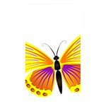 Yellow and Purple Butterfly Memory Card Reader (Rectangular)