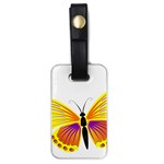 Yellow and Purple Butterfly Luggage Tag (one side)