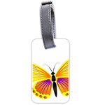 Yellow and Purple Butterfly Luggage Tag (two sides)