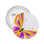 Orange and Purple Butterfly 2.25  Button