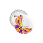 Orange and Purple Butterfly 1.75  Button