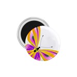 Orange and Purple Butterfly 1.75  Magnet