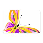 Orange and Purple Butterfly Magnet (Rectangular)