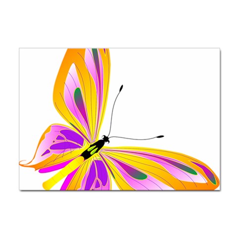 Orange and Purple Butterfly Sticker A4 (10 pack) from ArtsNow.com Front