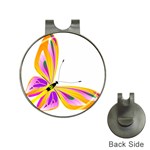 Orange and Purple Butterfly Golf Ball Marker Hat Clip