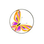 Orange and Purple Butterfly Hat Clip Ball Marker