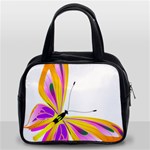 Orange and Purple Butterfly Classic Handbag (Two Sides)