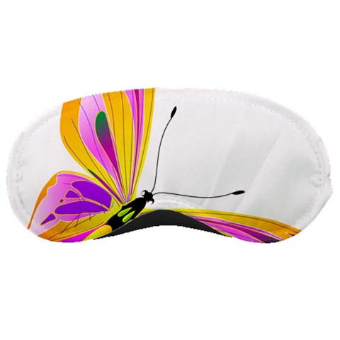 Orange and Purple Butterfly Sleeping Mask from ArtsNow.com Front