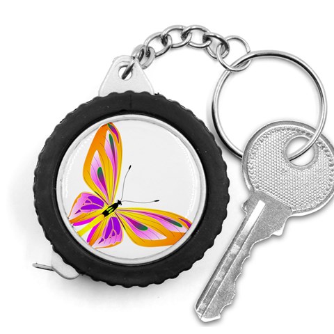 Orange and Purple Butterfly Measuring Tape from ArtsNow.com Front