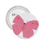 Pink Butterfly 2.25  Button