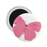 Pink Butterfly 2.25  Magnet