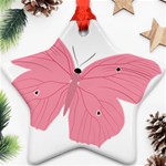 Pink Butterfly Ornament (Star)