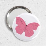 Pink Butterfly 2.25  Handbag Mirror