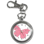 Pink Butterfly Key Chain Watch