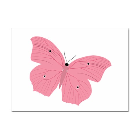 Pink Butterfly Sticker A4 (10 pack) from ArtsNow.com Front