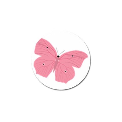 Pink Butterfly Golf Ball Marker from ArtsNow.com Front